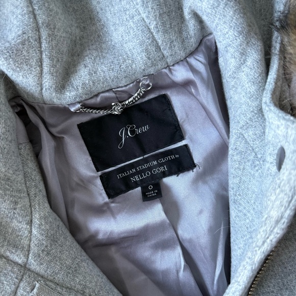 J. Crew - Chateau Parka Italian Stadium Cloth Wool Coat - Heather Dusk (Gray) - Picture 6 of 15